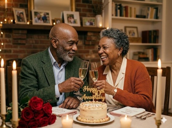 Grandparents on their anniversary